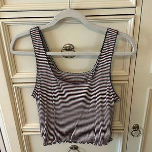 Red, white, & blue striped tank